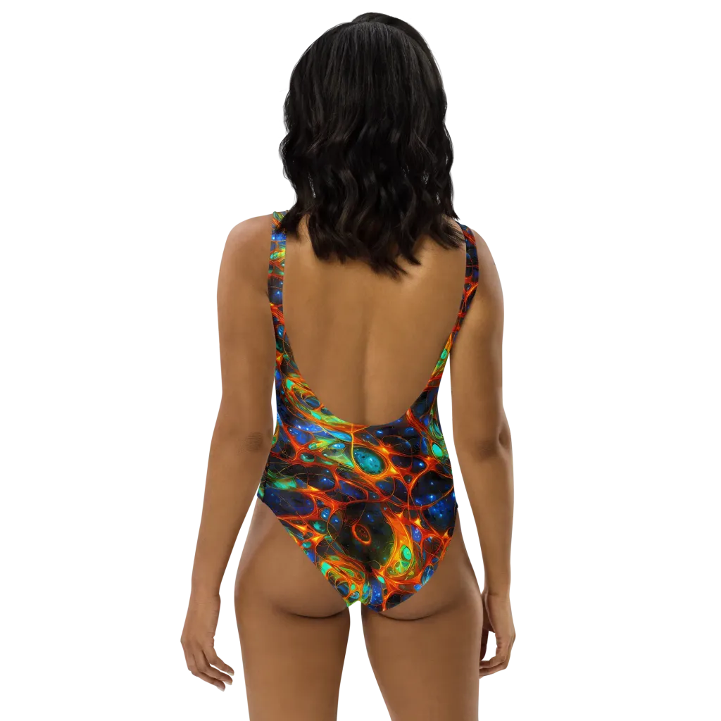 Cobalt Organics on One-Piece Swimsuit — Back