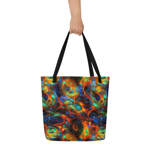 Cobalt Organics on a Large Tote Bag W/ Pocket
