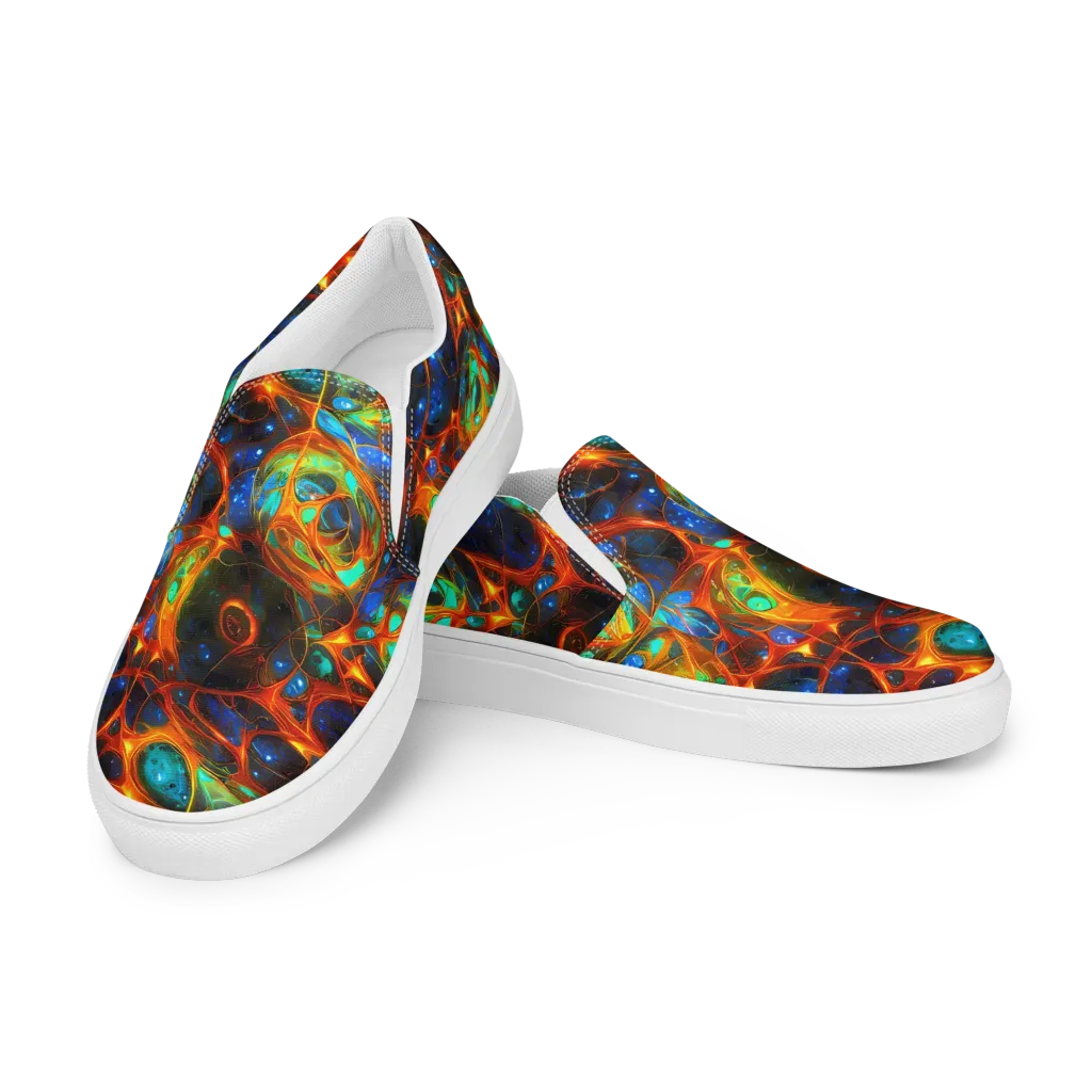 Cobalt Organics on Women's Slip-On Canvas Shoes — Left Front