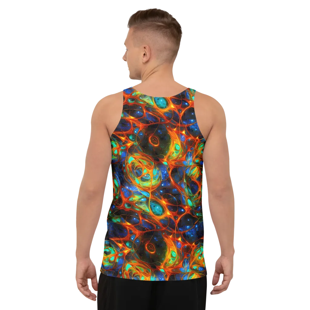 Cobalt Organics on Men's Tank Top — Back