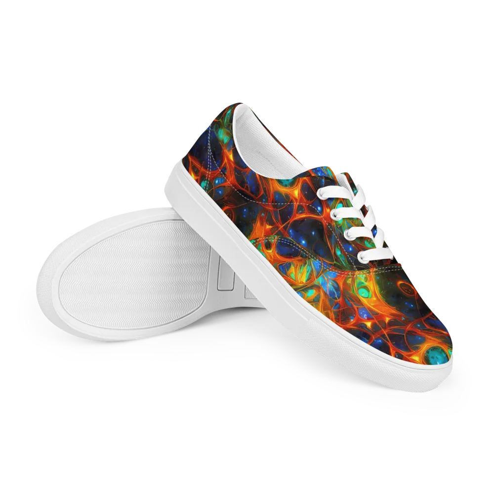 Cobalt Organics on Men's Lace-Up Canvas Shoes — Right Front