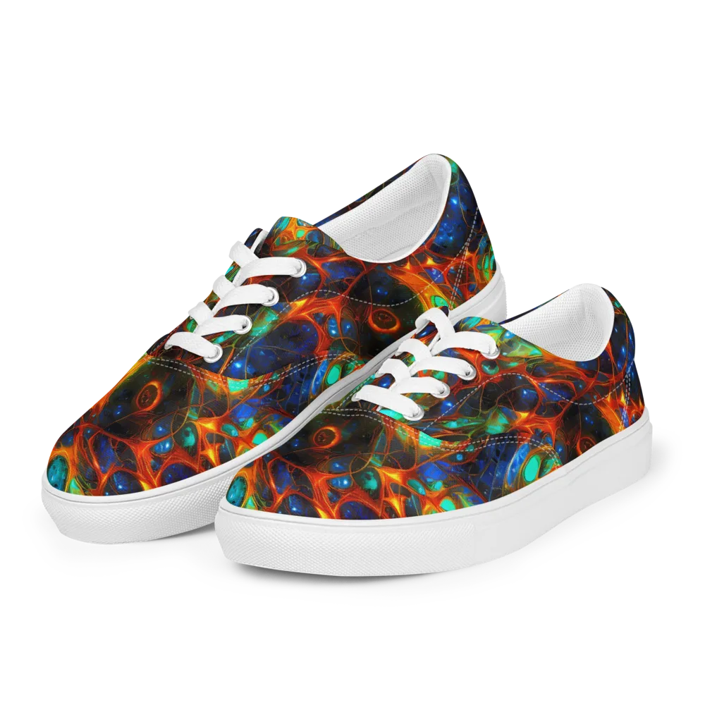 Cobalt Organics on Men's Lace-Up Canvas Shoes — Left Front
