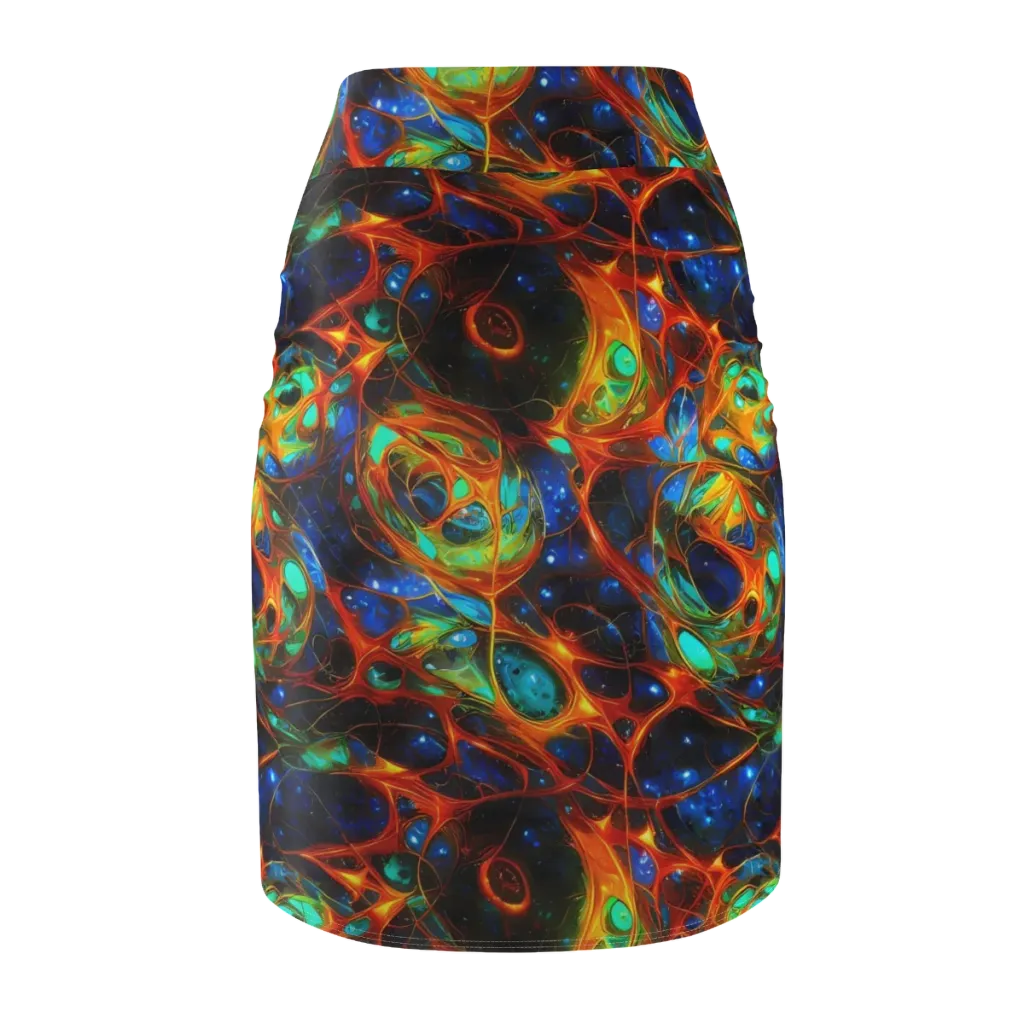 Cobalt Organics on Pencil Skirt — Back
