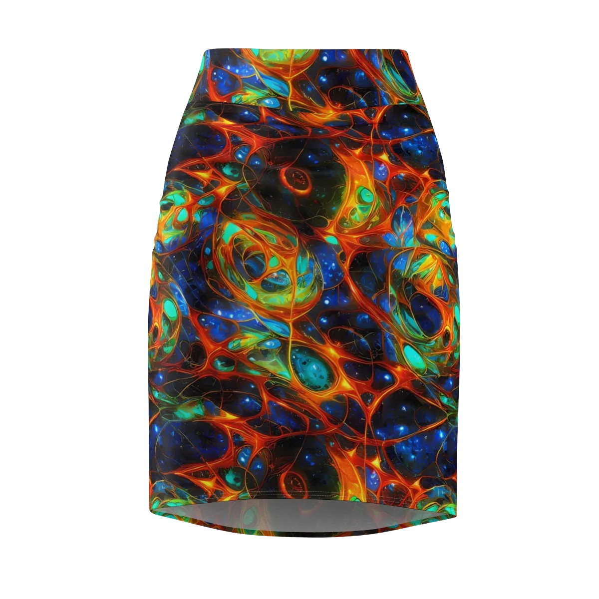 Cobalt Organics on Pencil Skirt — Front