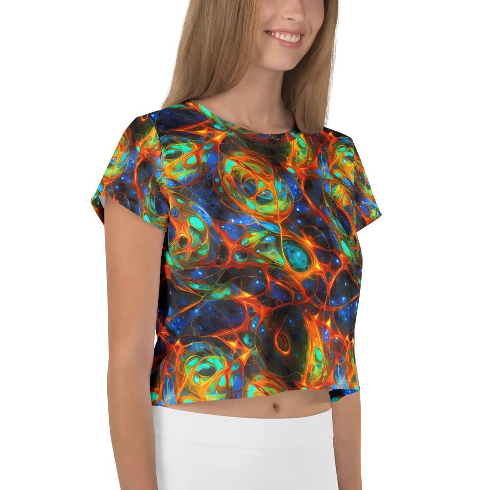 Cobalt Organics on Crop Tee — Right