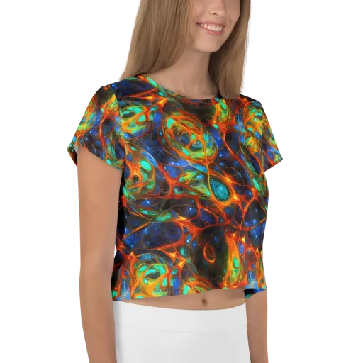 Cobalt Organics on a Crop Tee