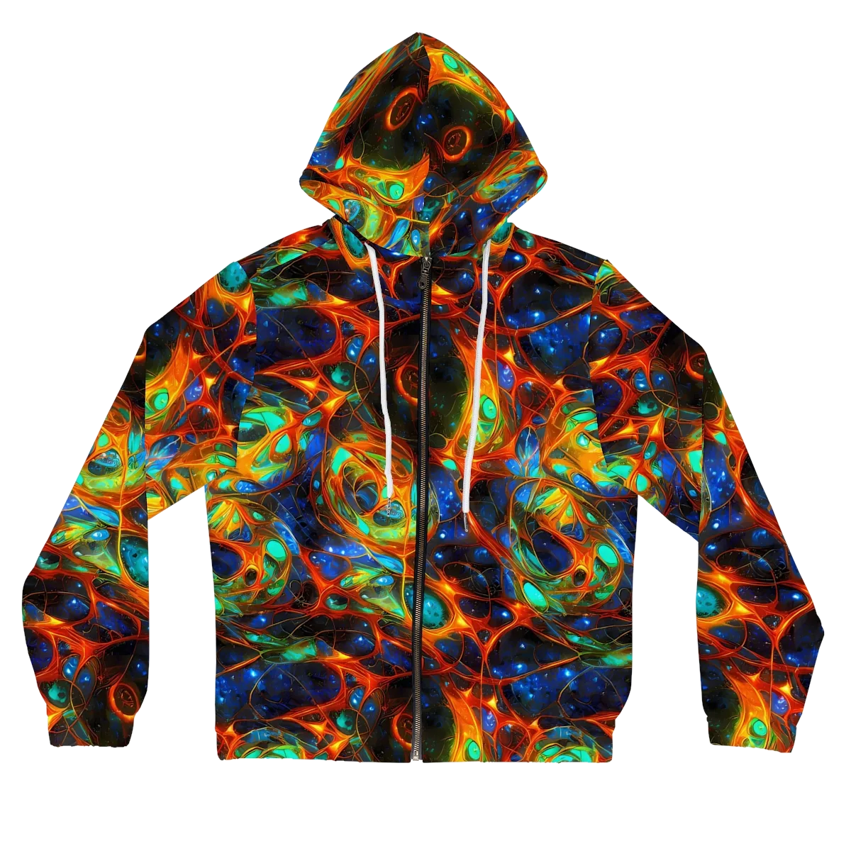 Cobalt Organics on Women's Full-Zip Hoodie — Front