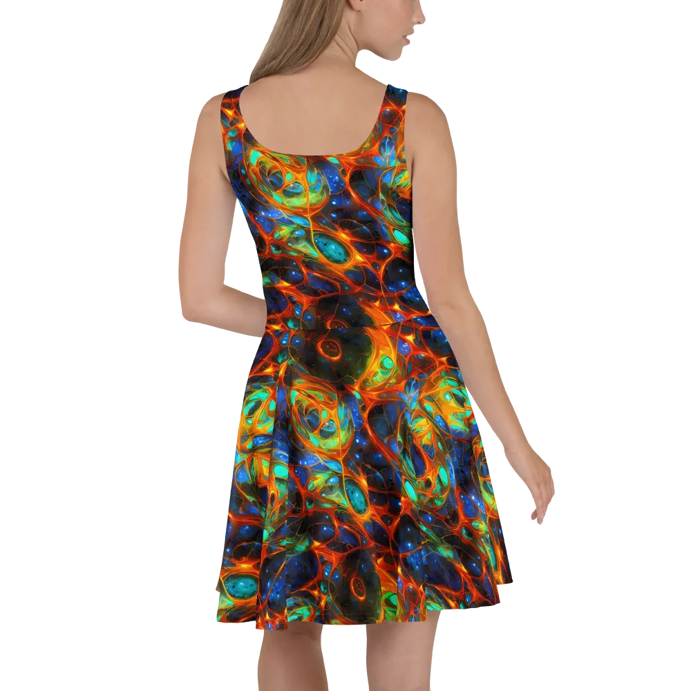 Cobalt Organics on Skater Dress — Back