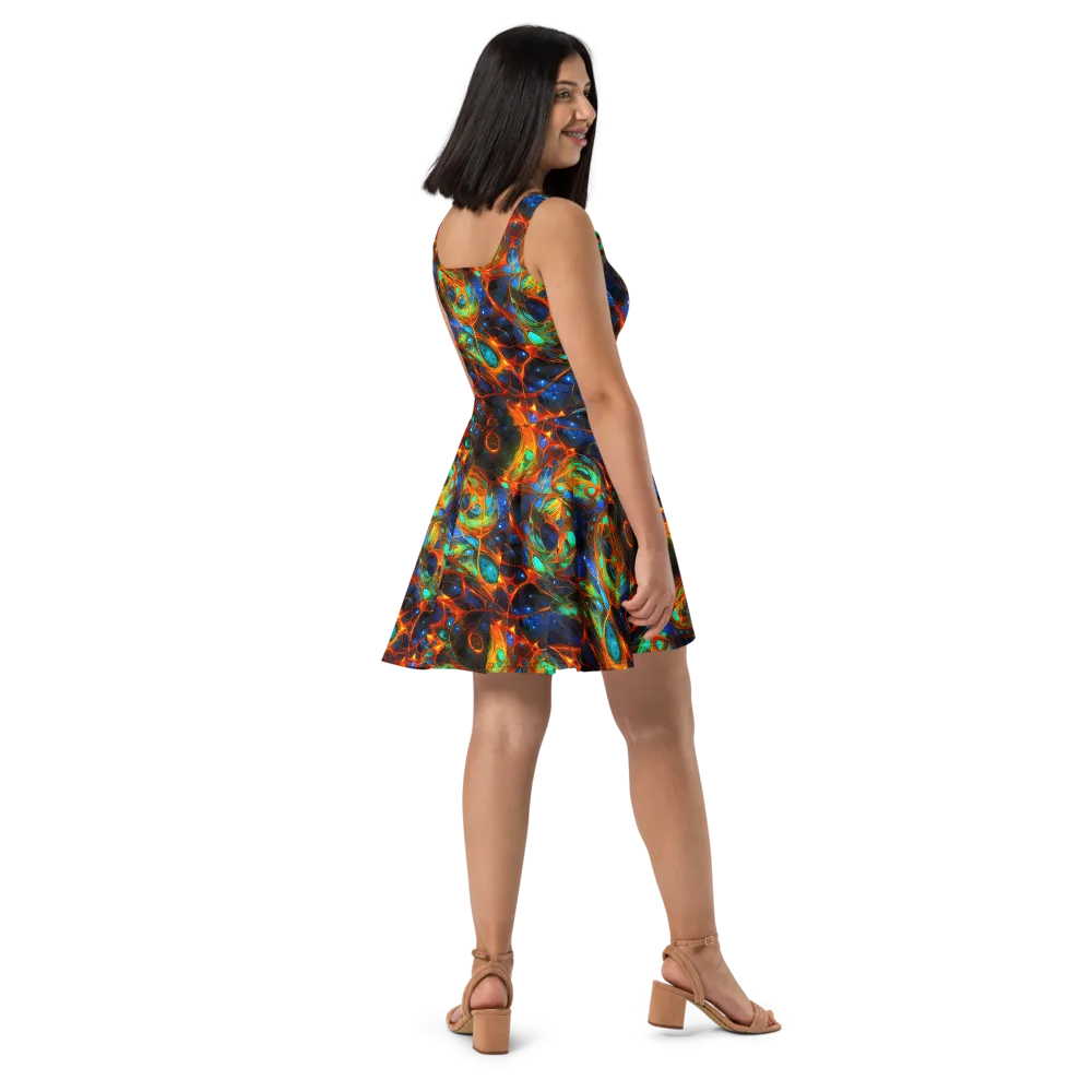 Cobalt Organics on Skater Dress — Right