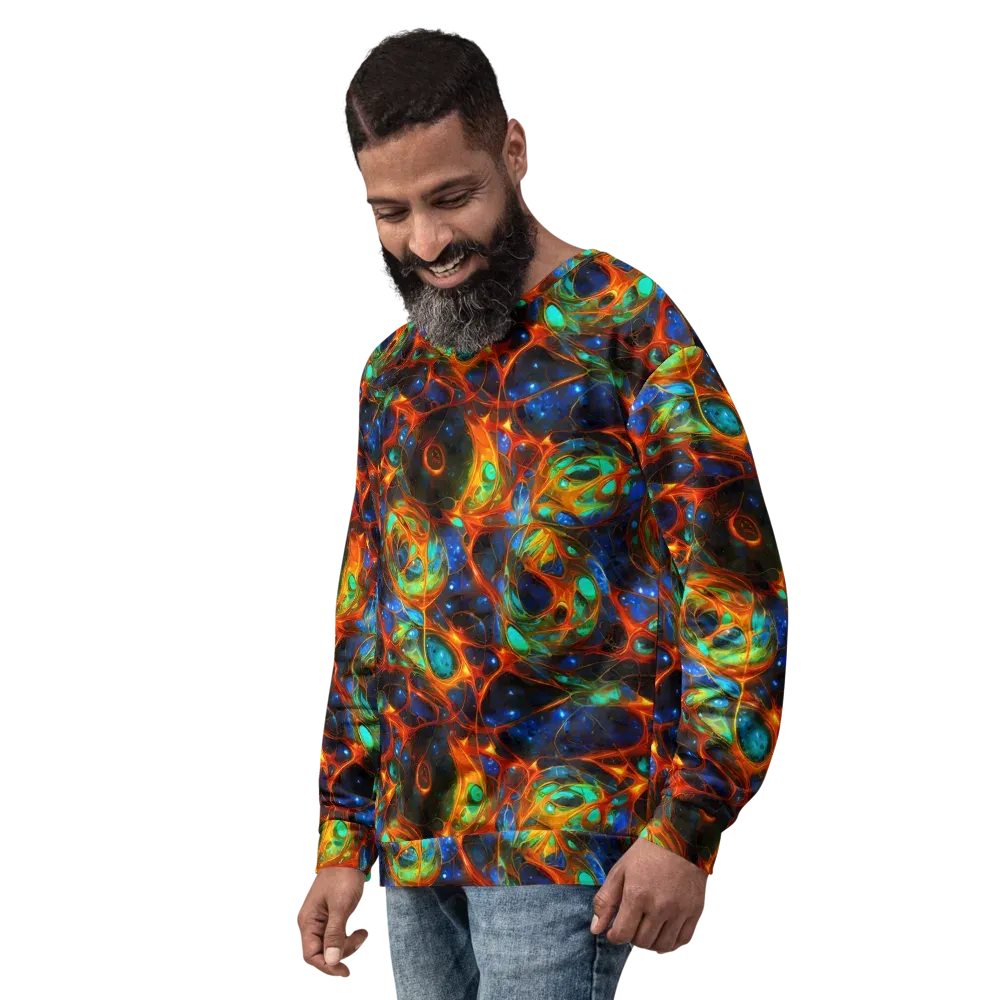 Cobalt Organics on Sweatshirt — Left Front