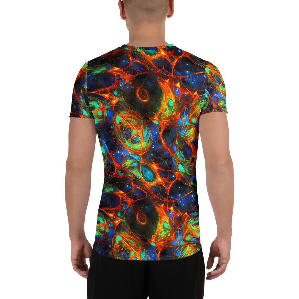 Cobalt Organics on Men's Athletic T-Shirt — Back