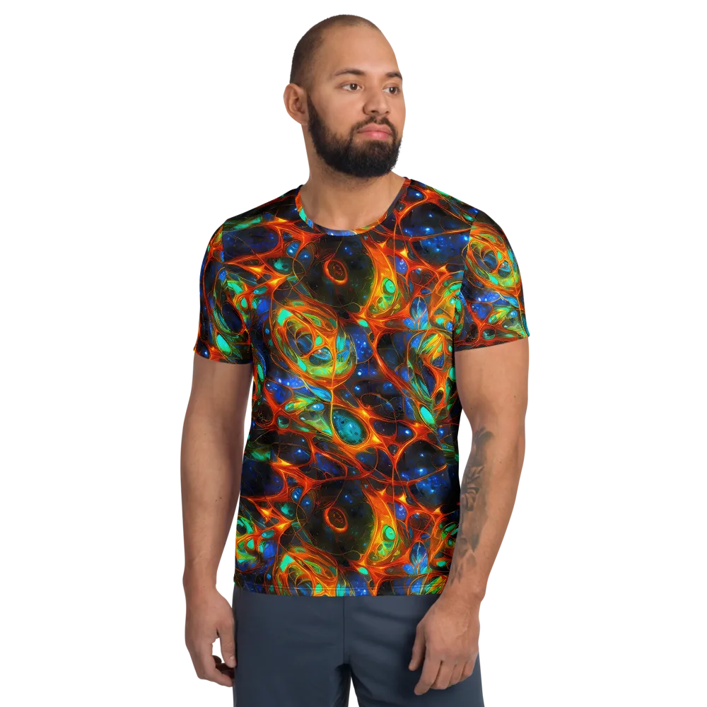 Cobalt Organics on Men's Athletic T-Shirt — Front