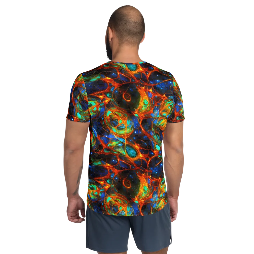 Cobalt Organics on Men's Athletic T-Shirt — Back