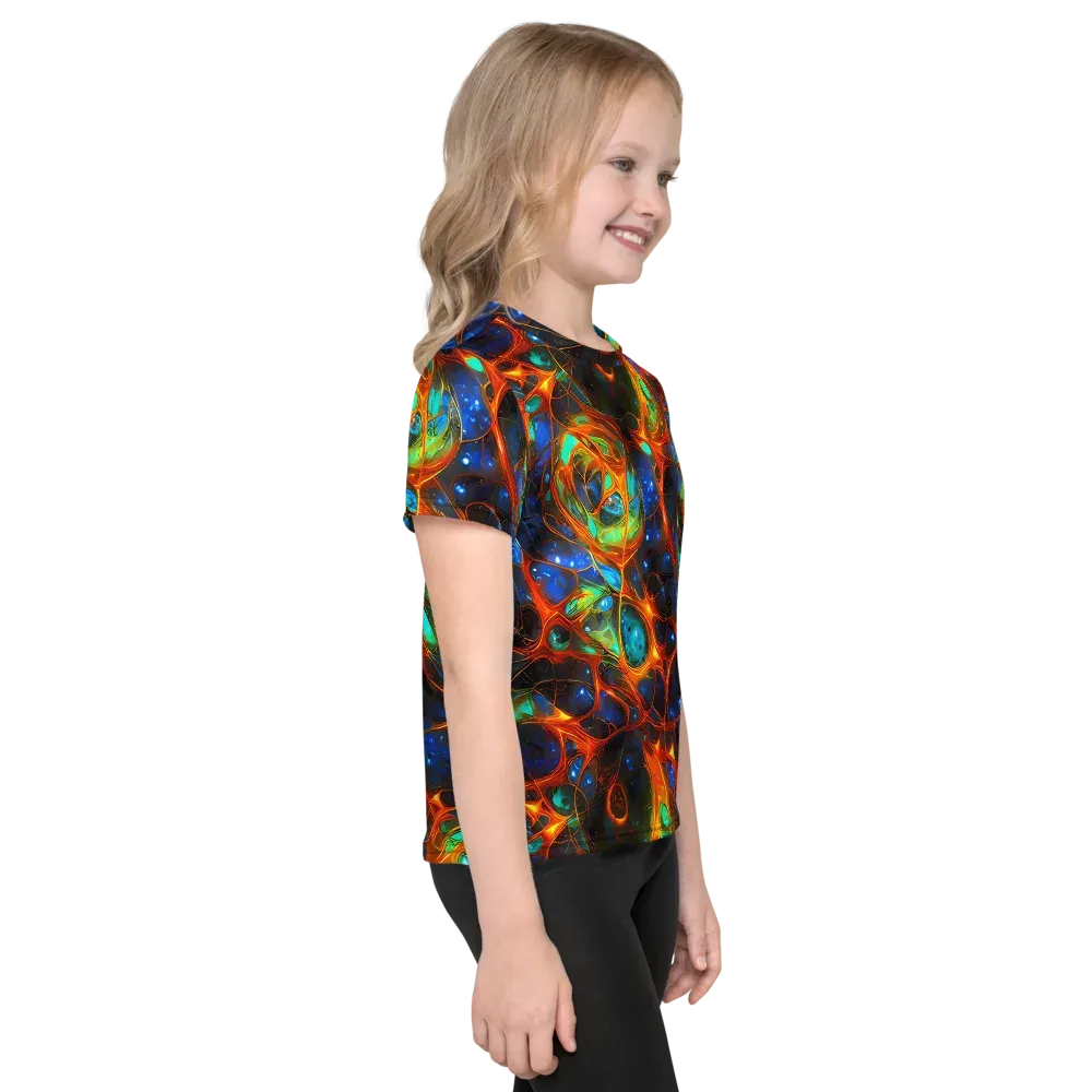 Cobalt Organics on Kids Crew Neck T-Shirt — Right