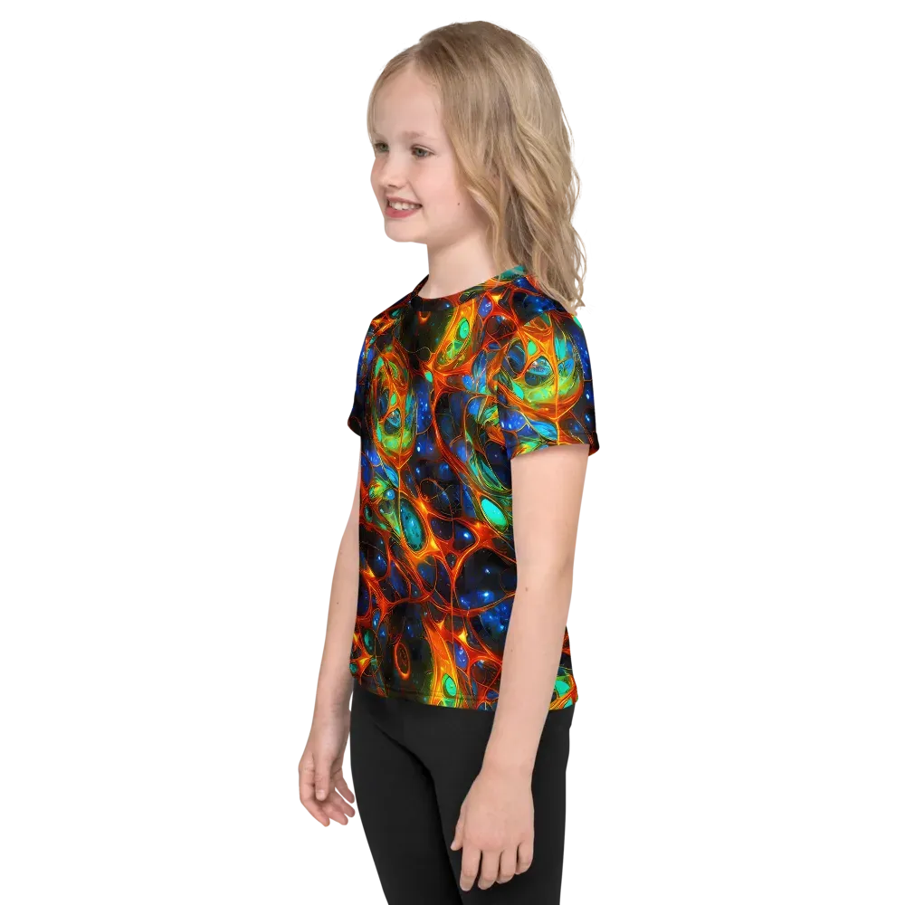 Cobalt Organics on Kids Crew Neck T-Shirt — Left