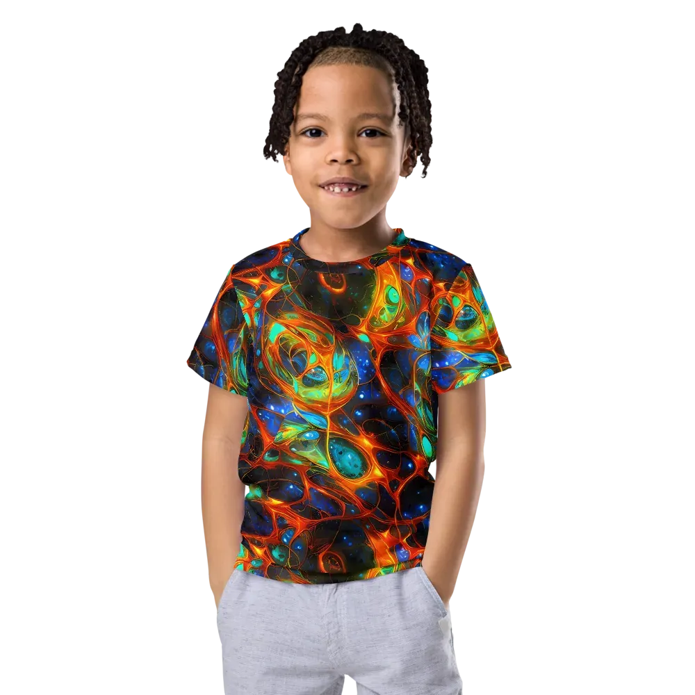 Cobalt Organics on Kids Crew Neck T-Shirt — Front