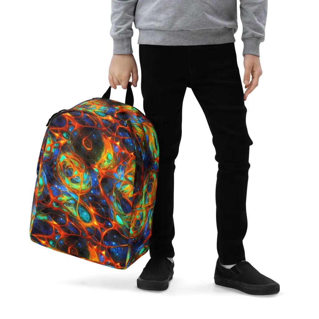 Cobalt Organics on Minimalist Backpack — Zoomed-in