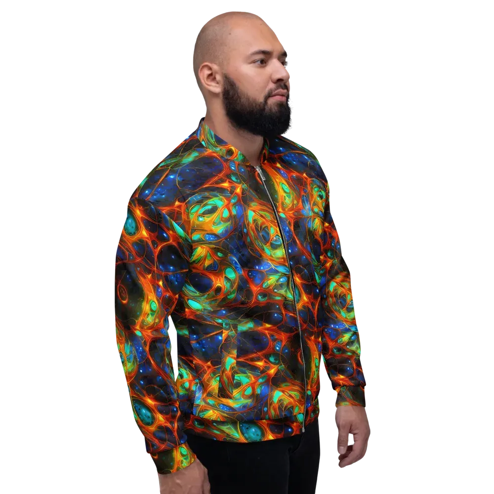Cobalt Organics on Bomber Jacket — Right