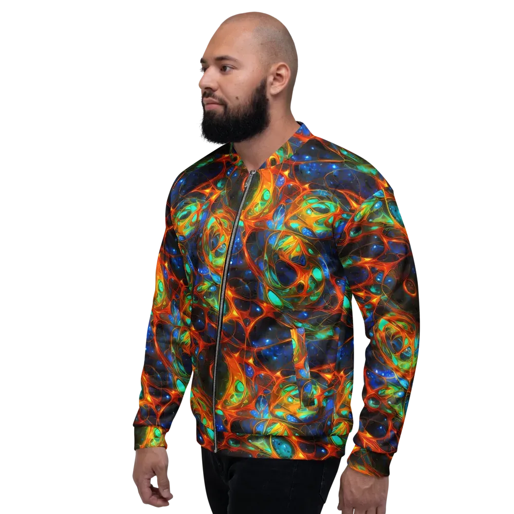 Cobalt Organics on Bomber Jacket — Left