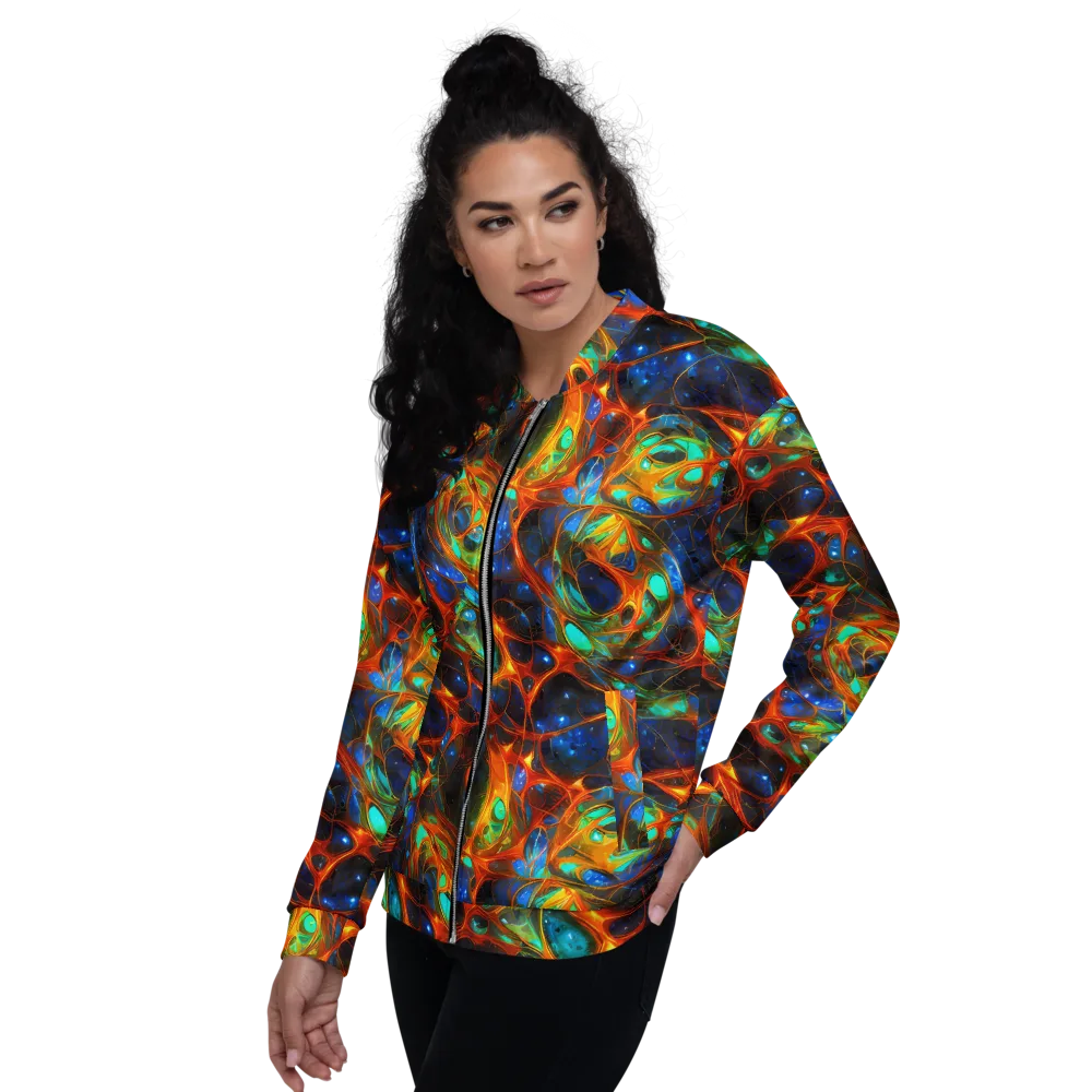 Cobalt Organics on Bomber Jacket — Left