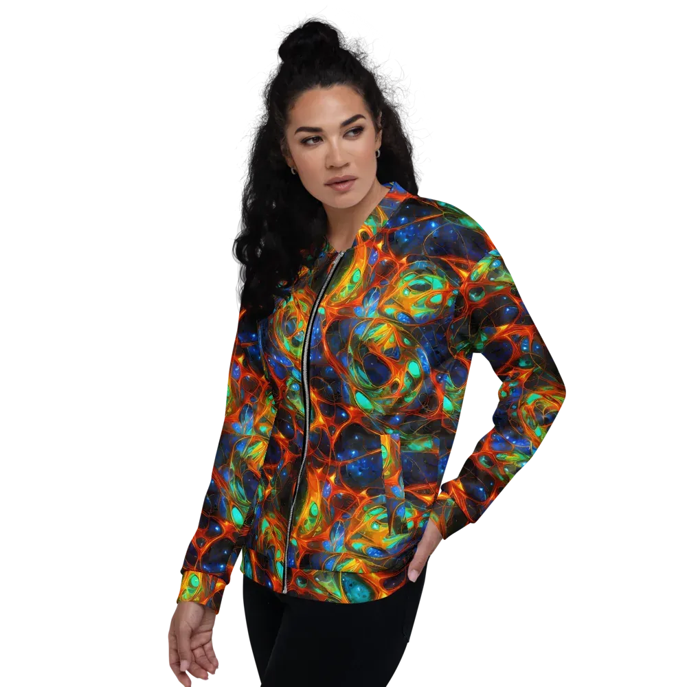 Cobalt Organics on Bomber Jacket — Left
