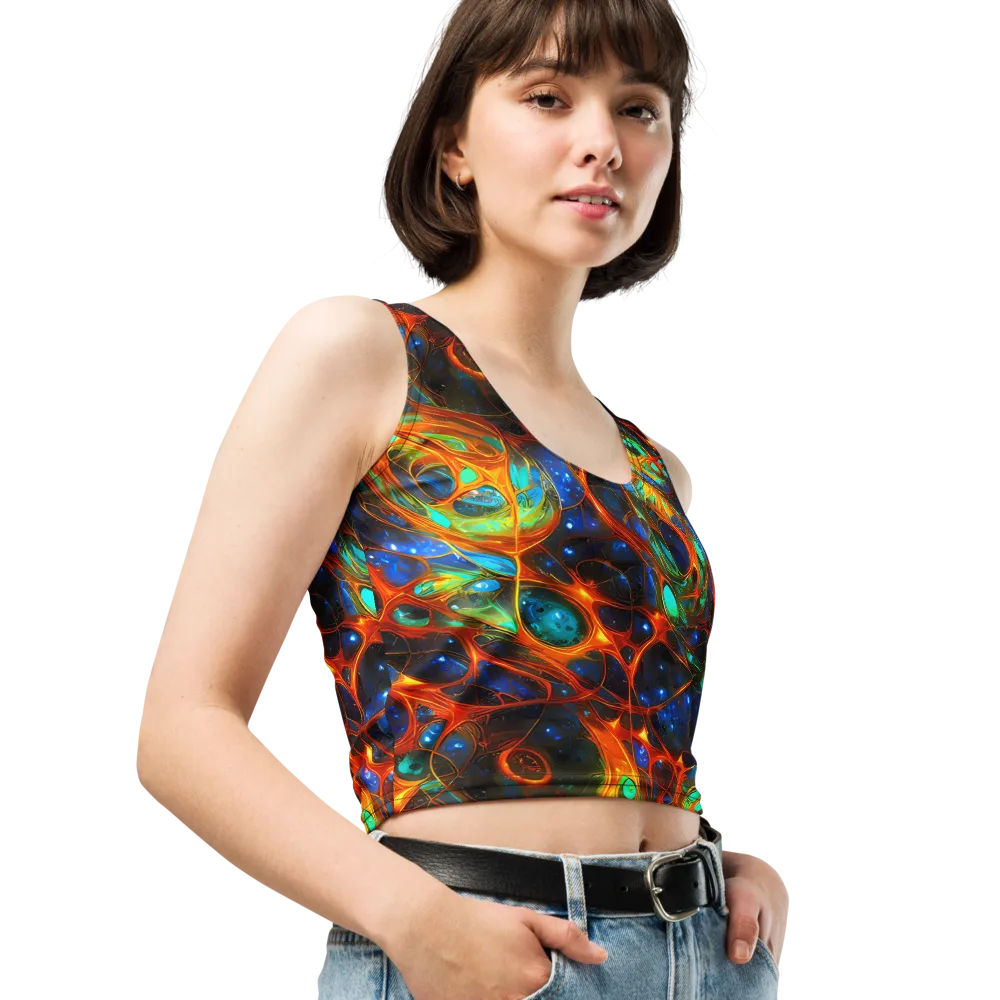 Cobalt Organics on Crop Top — Right Front