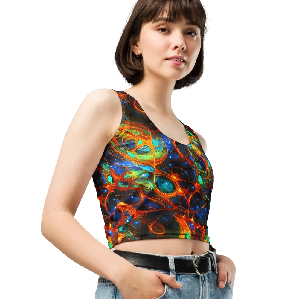 Cobalt Organics on Crop Top — Right Front