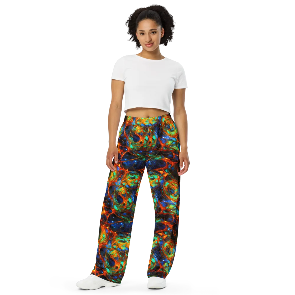 Cobalt Organics on Wide-Leg Pants — Front