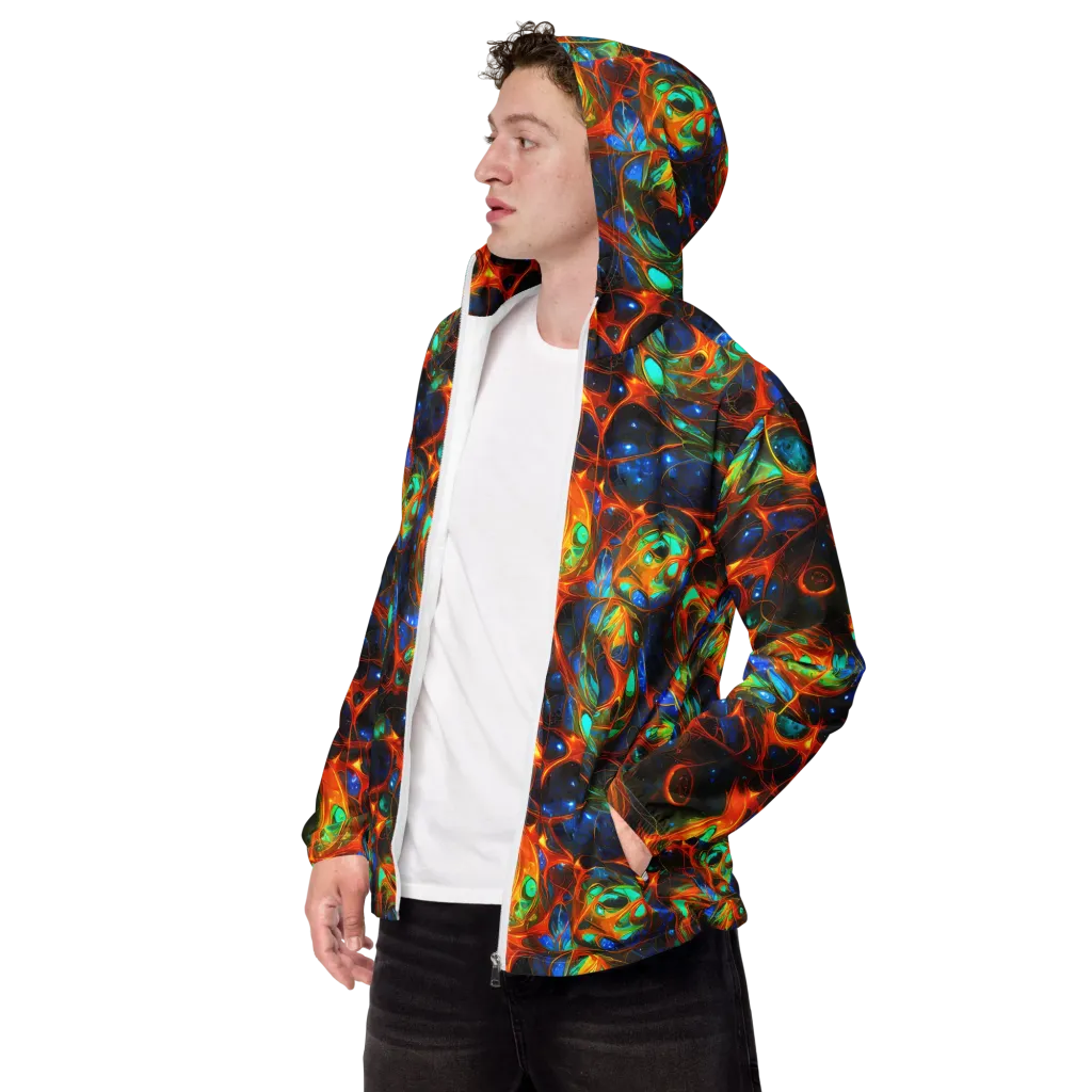 Cobalt Organics on Men's Windbreaker — Left Front