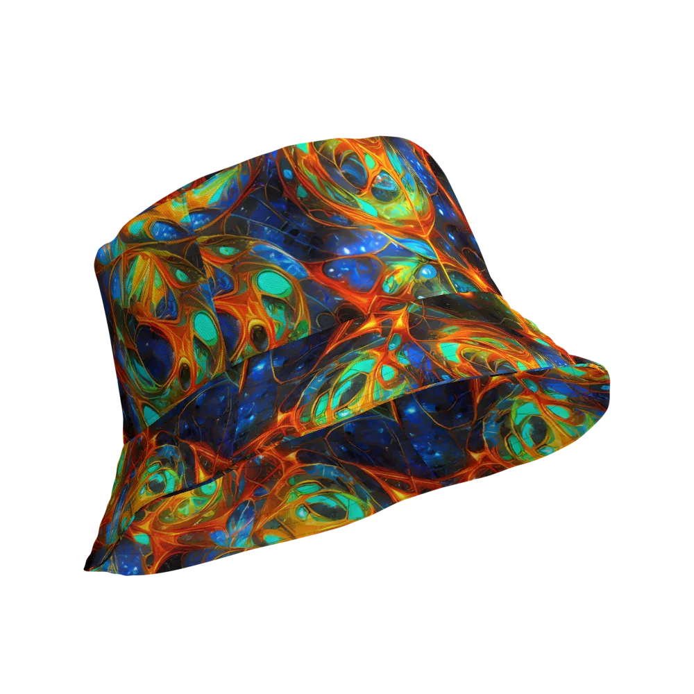 Cobalt Organics on Reversible Bucket Hat — Product details Outside