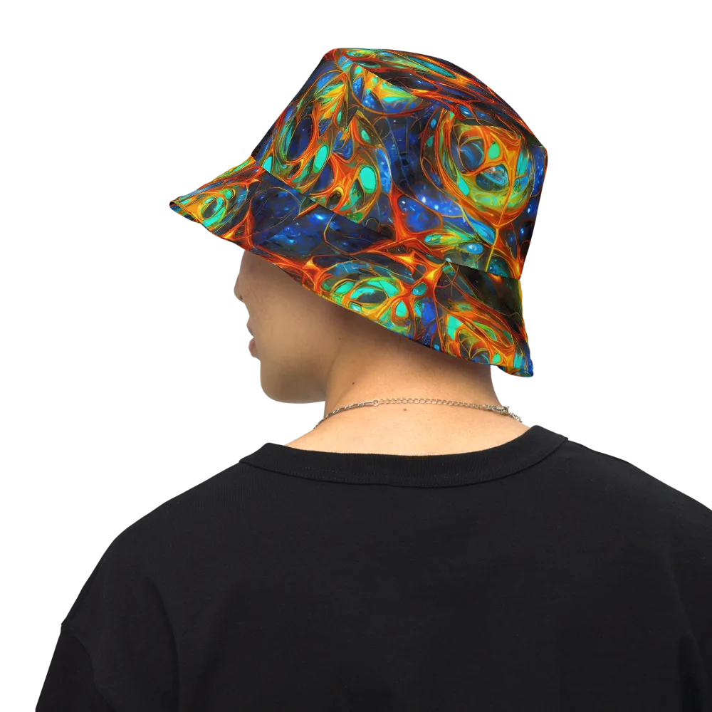 Cobalt Organics on Reversible Bucket Hat — Back Inside
