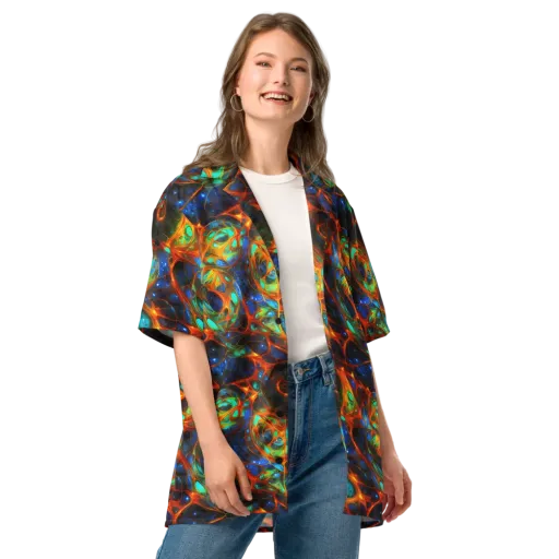 Cobalt Organics on a Button Shirt