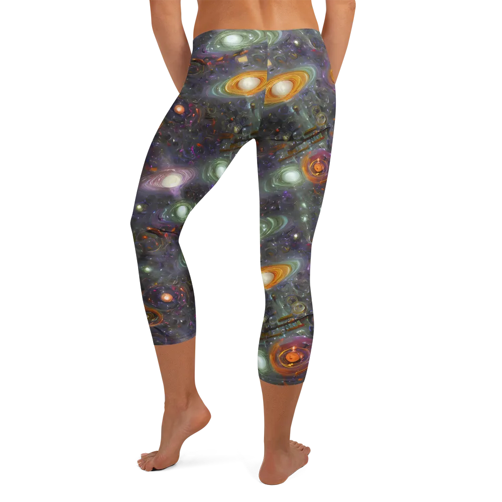Nebula Bazaar on Capri Leggings — Back