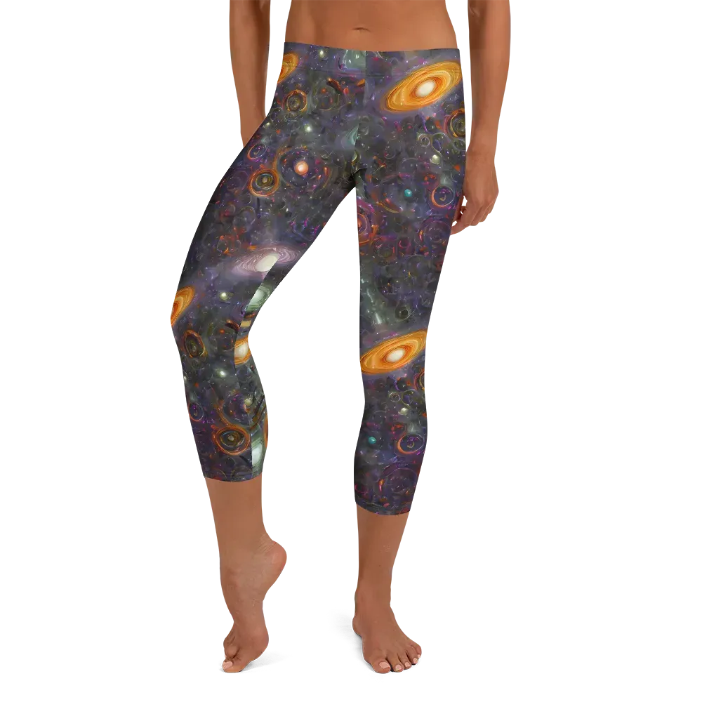 Nebula Bazaar on Capri Leggings — Front