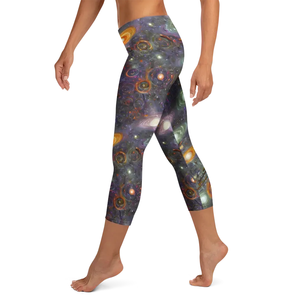 Nebula Bazaar on Capri Leggings — Left
