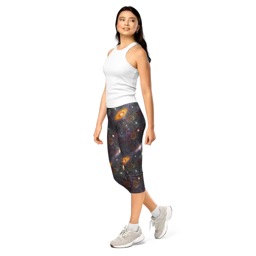 Nebula Bazaar on a Capri Leggings