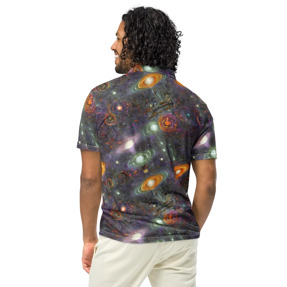 Nebula Bazaar on Men's Slim Fit Polo Shirt — Back