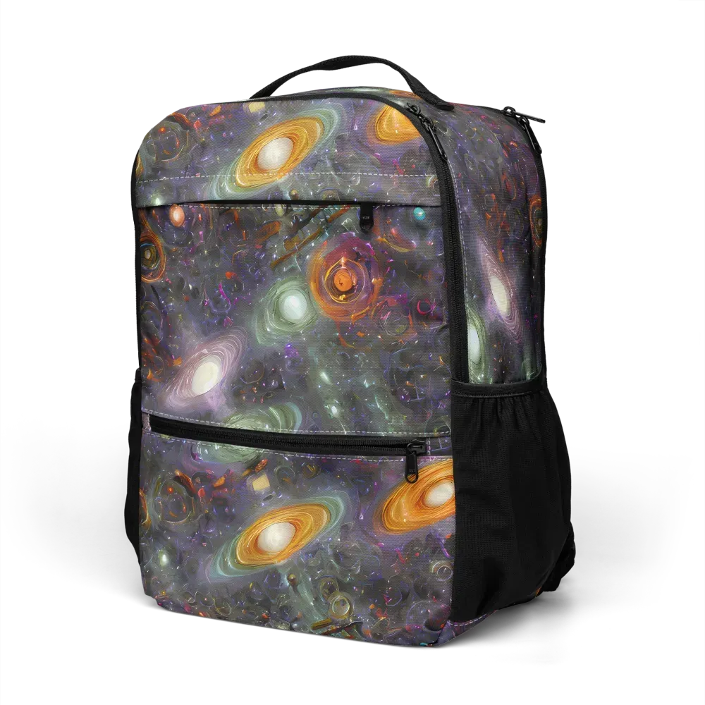 Nebula Bazaar on Utility Backpack — Left Front