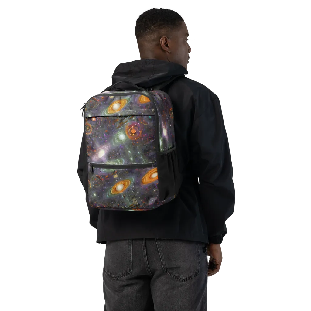 Nebula Bazaar on Utility Backpack — Back