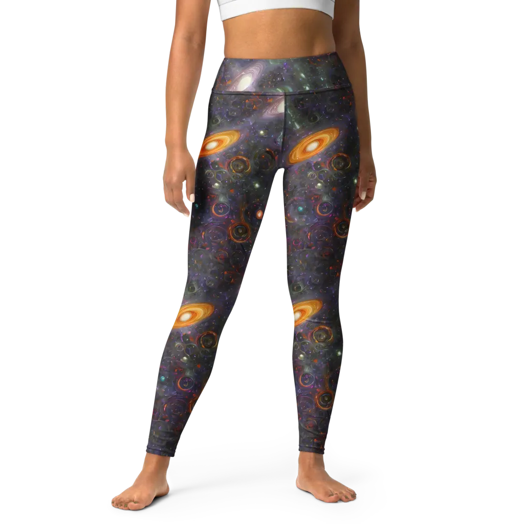 Nebula Bazaar on Yoga Leggings — Front