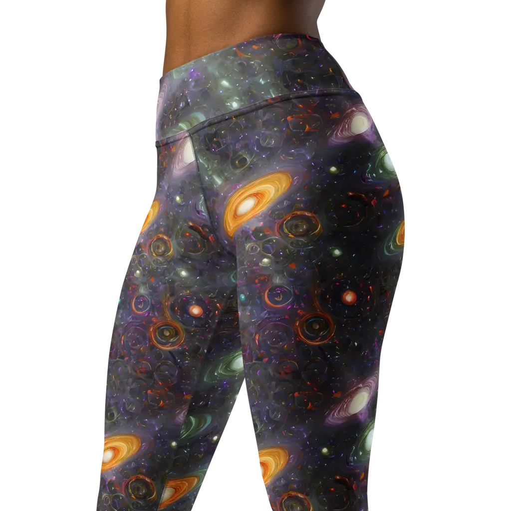 Nebula Bazaar on Yoga Leggings — Left Front