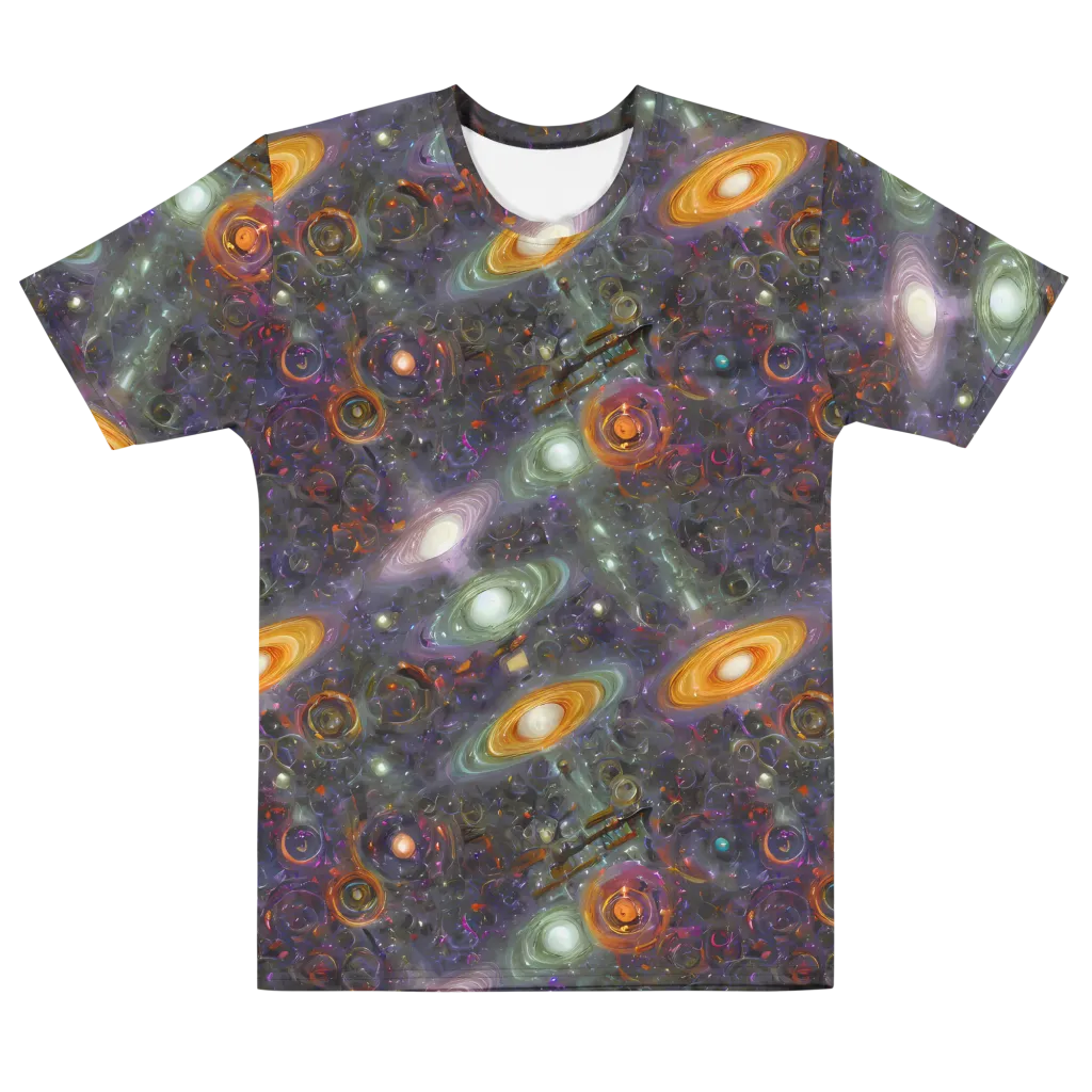 Nebula Bazaar on Men's Cotton Crew Neck T-Shirt — Front