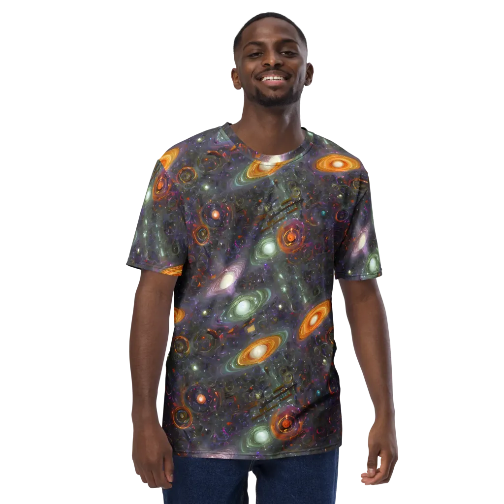 Nebula Bazaar on Men's Crew Neck T-Shirt — Front