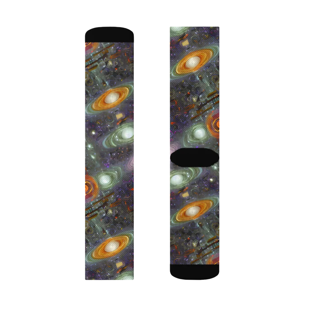 Nebula Bazaar on Socks — Left Sock