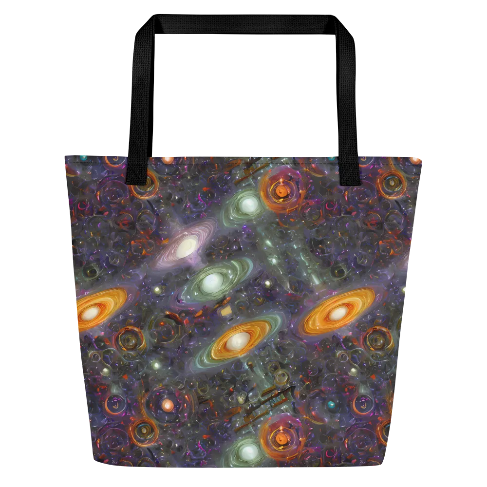 Nebula Bazaar on Large Tote Bag W/ Pocket — Front