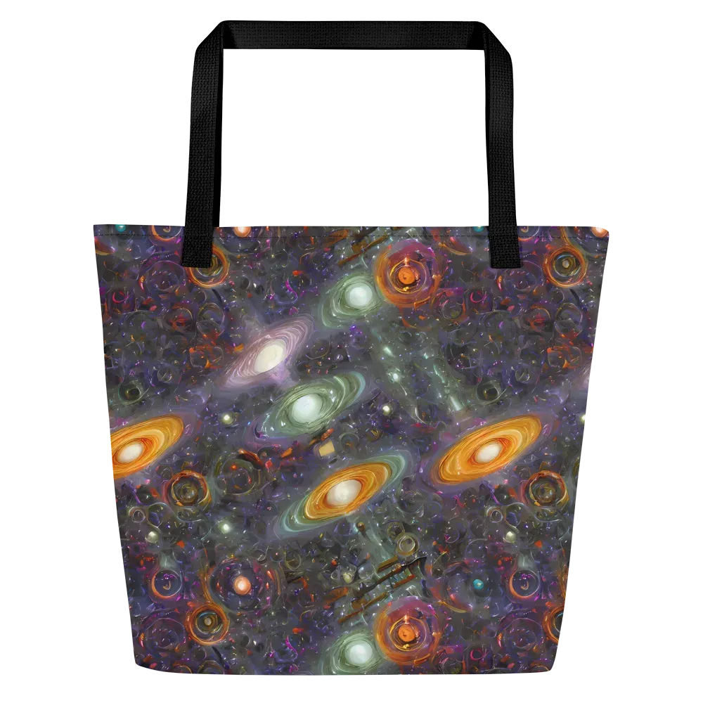 Nebula Bazaar on Large Tote Bag W/ Pocket — Front