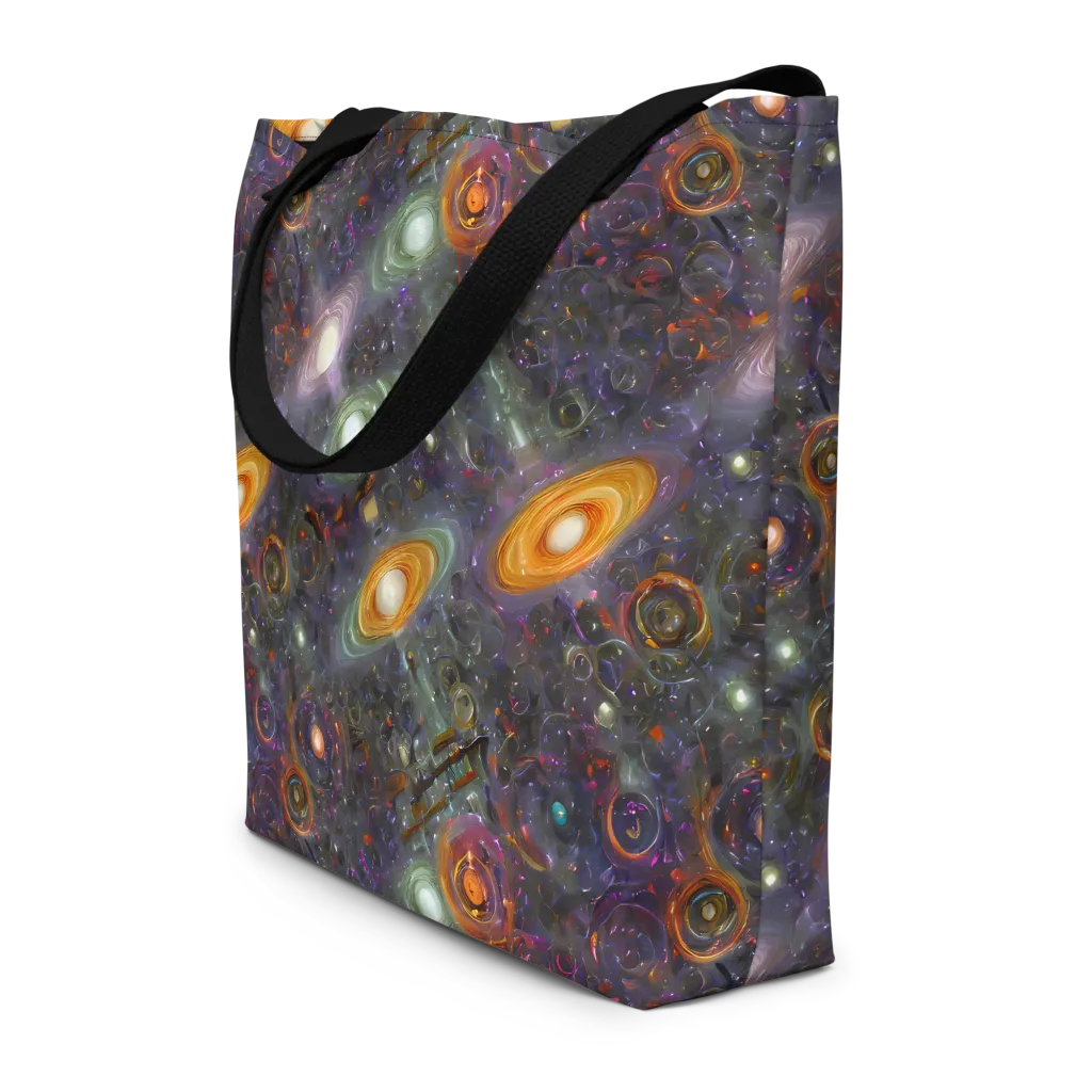 Nebula Bazaar on Large Tote Bag W/ Pocket — Front