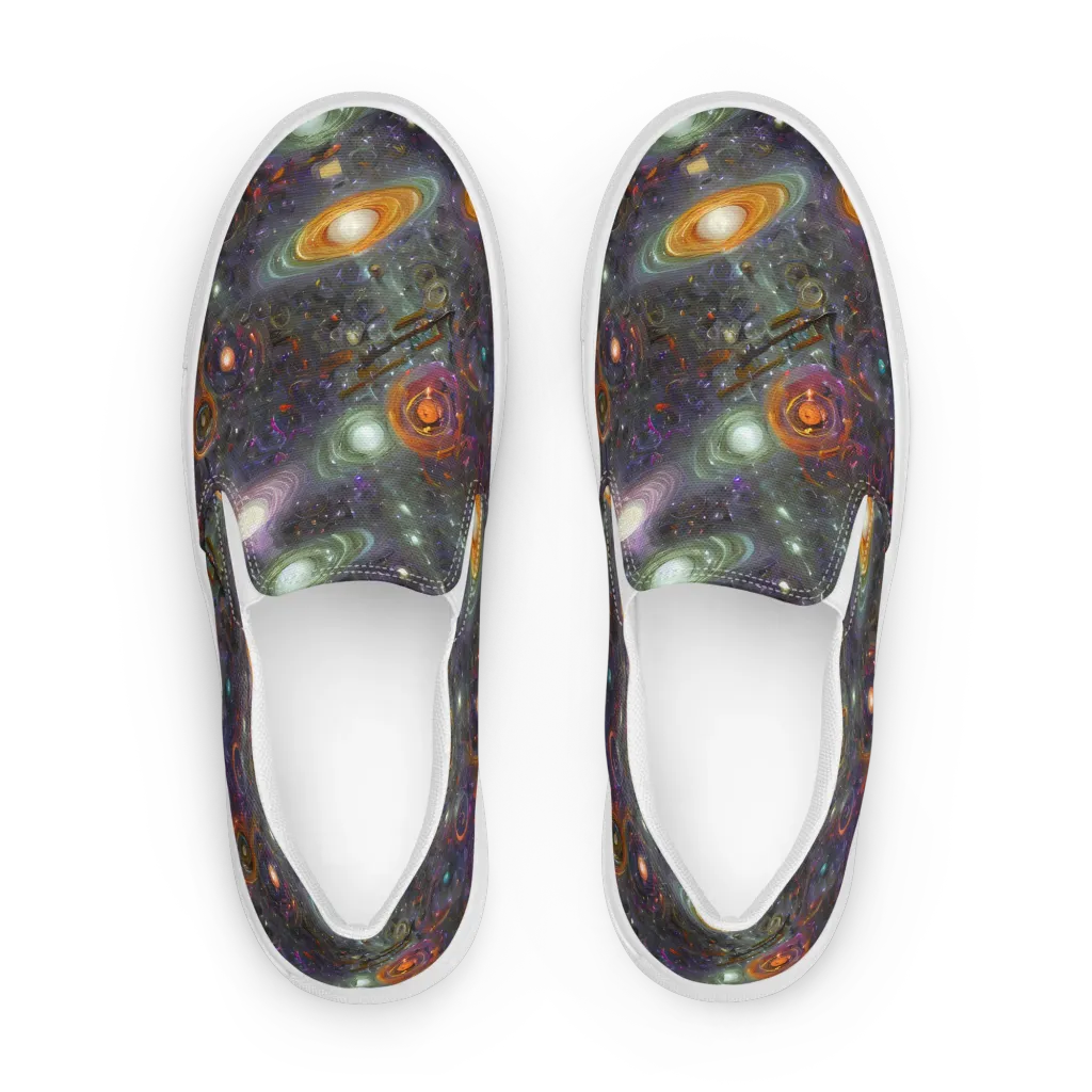 Nebula Bazaar on Women's Slip-On Canvas Shoes — Front