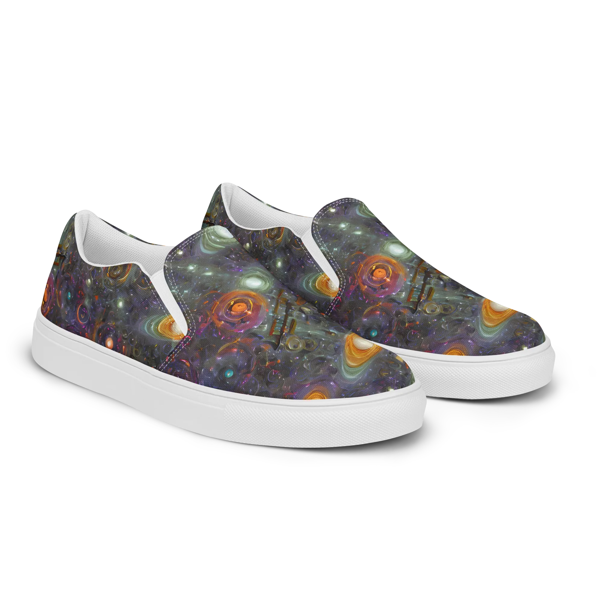 Nebula Bazaar on Women's Slip-On Canvas Shoes — Right Front