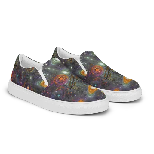 Nebula Bazaar on a Women's Slip-On Canvas Shoes